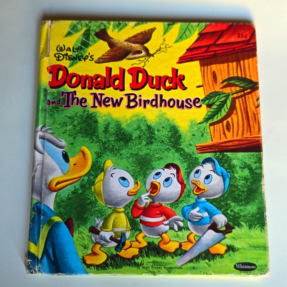1956 Disney Donald Duck And The New Bird House Book